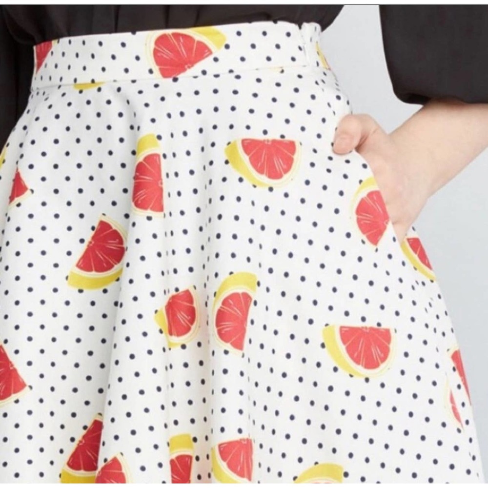 Collectif X Modcloth Pinup Grapefruit Citrus Circ… - image 3